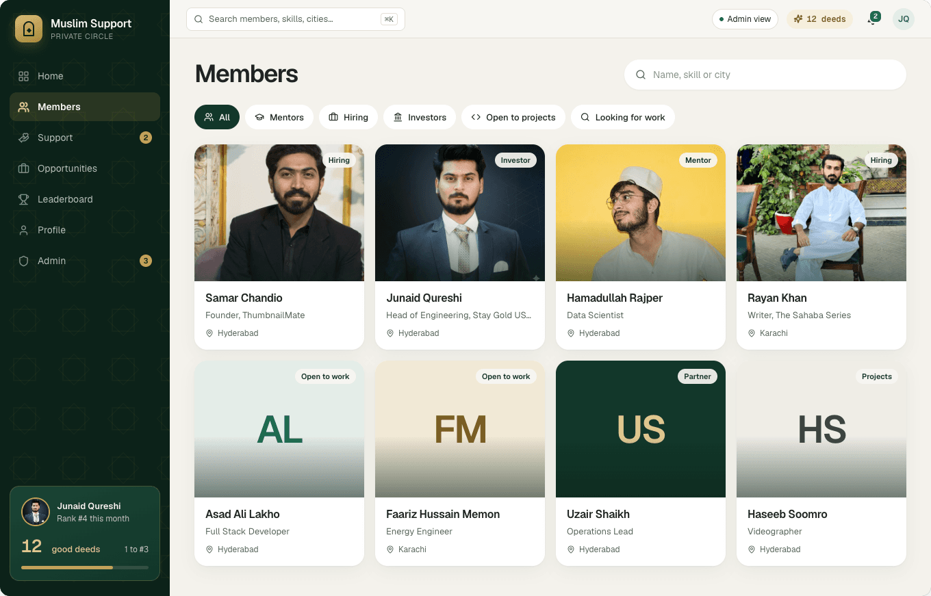 Member directory